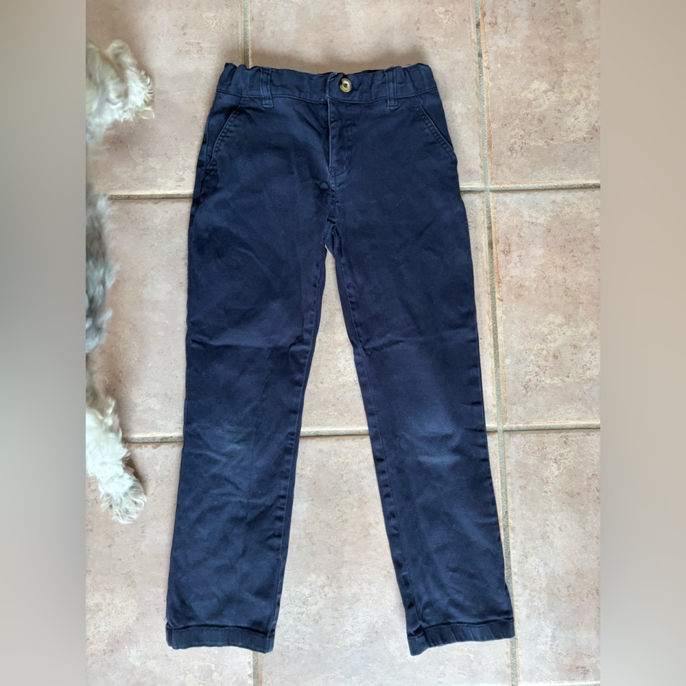 French Toast Straight Fit Stretch Twill Kids Pants
